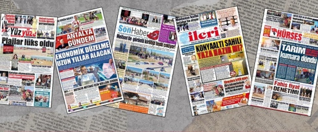 Antalya Yerel Gazetelerinde yaprak dökümü !