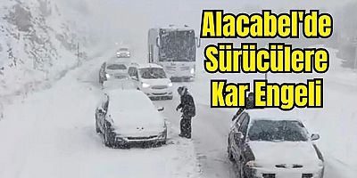 Alacabel'de Kar Kalınlığı 25 Santimetre!