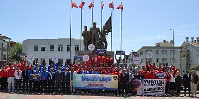 YURTLİG AKDENİZ BÖLGE BASKETBOL MAÇLARI YÜRÜYÜŞ KORTEJİYLE START ALDI